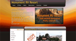 Desktop Screenshot of monumentrvresort.com